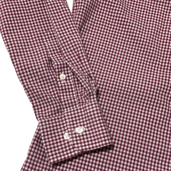Uniqlo Men’s Button Down Shirt M Gingham Check Long Sleeve - Picture 11 of 15